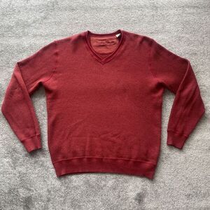 Tommy Bahama Sweater/Top V‎ Neck Wool Blend Size Medium Classy Preppy